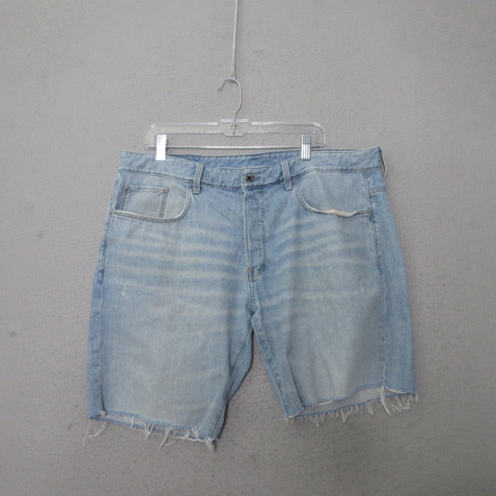 G-Star Raw 3301 Jorts Jean Shorts Men Cut Off Light Wash Button Fly Streetwear